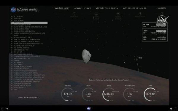 [속보] NASA 퍼서비어런스, 화성 대기권 진입…착륙 시도 : 네이트 뉴스