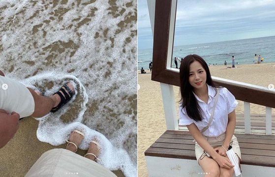 '나는 솔로' 6기 옥순, 바닷가서 럽스타그램? 남친과 방학 즐기는 한의대생~ : 네이트 연예