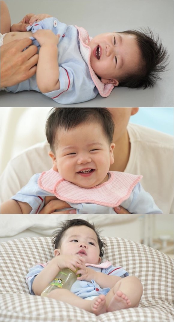 '슈퍼맨이 돌아왔다' 제이쓴子 11개월 준범, 1년 앞선 발육속도 : 네이트 연예