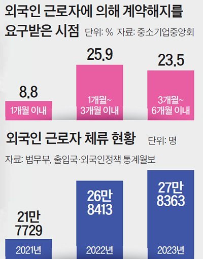 외국인 근로자 계약해지 요구 급증 중기 사장님들 속 탄다 네이트 뉴스