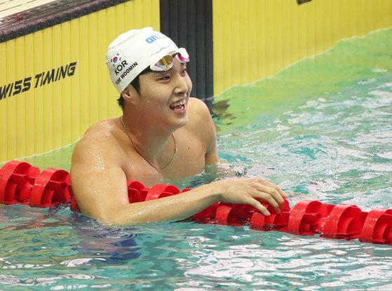 김우민 자유형 800m 개인 최고 기록박태환과 004초 차 네이트 스포츠 5804