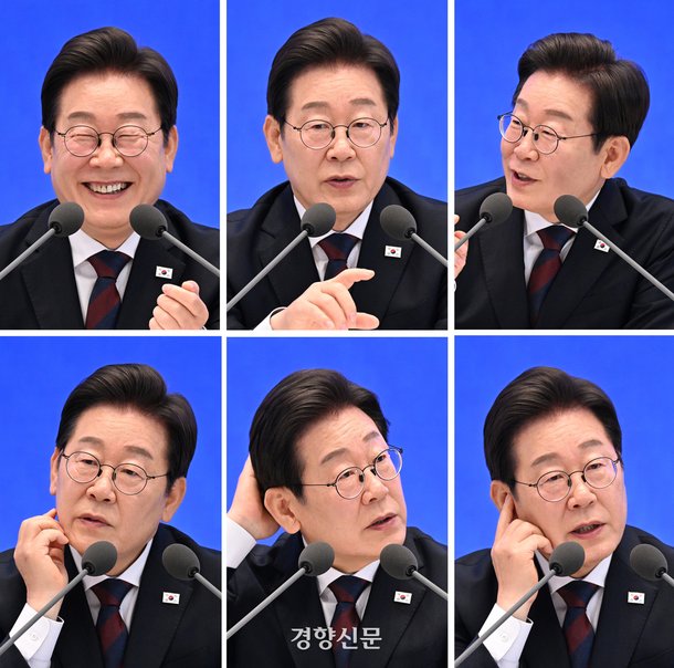 "로또가 돼야 하는데""하루 30시간이면"···122분의 대통령 첫 회견 이모저모 : 네이트 뉴스