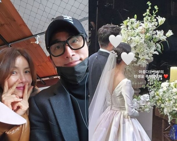 차인표♥신애라 아들, 결혼식 현장 포착…신부는 실크 드레스+신랑은 늠름하게 : 네이트 연예