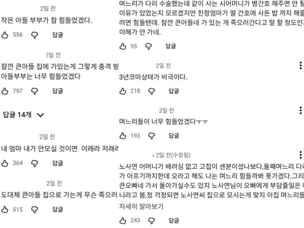 노사연, 母 하늘로 떠난 사연 고백에 네티즌들 '비난' 논란…왜? [동치미] : 네이트 연예