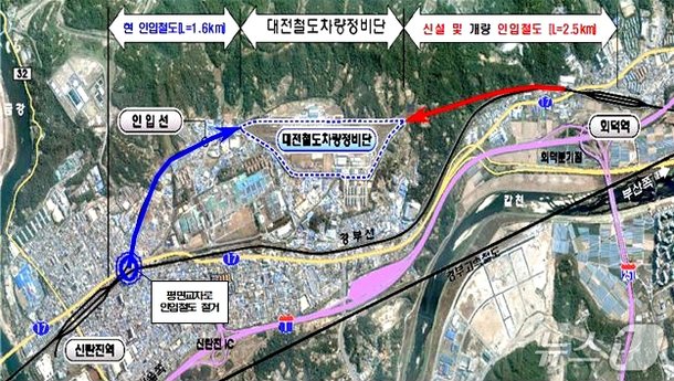 대전차량기술단 인입철도 이설사업 적정성 재검토 결정 : 네이트 뉴스