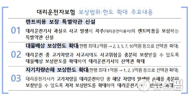 '대리 기사 사고 나면 차주도 골치'…4월부터 대리 기사 보험 한도 확대 : 네이트 뉴스