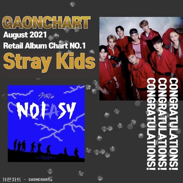 스트레이 키즈 'NOEASY' 가온차트 리테일 앨범차트도 1위 : 네이트 연예