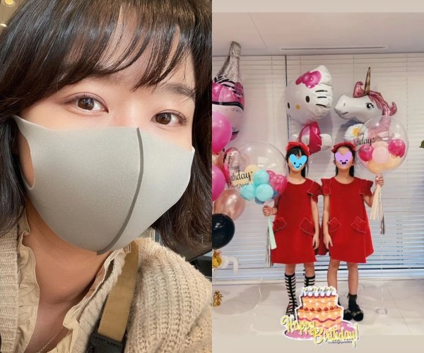 '정형돈♥' 한유라, 코로나로 쌍둥이 딸 원격수업에 