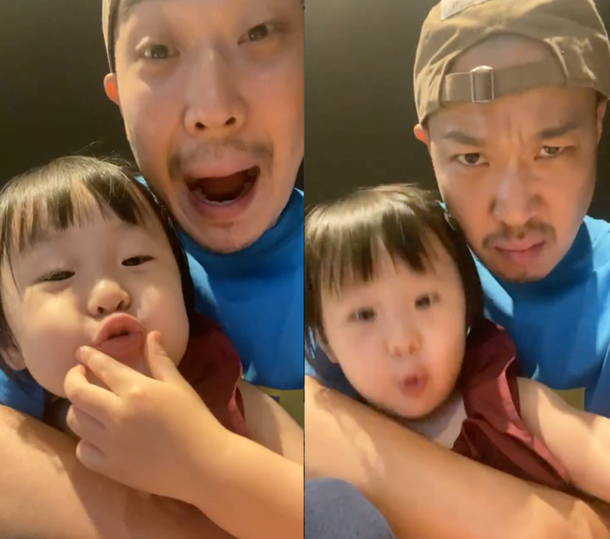 '별♥' 하하, 딸바보 등극! 붕어빵 비주얼 막내딸 애교에 '찐'행복 : 네이트 연예