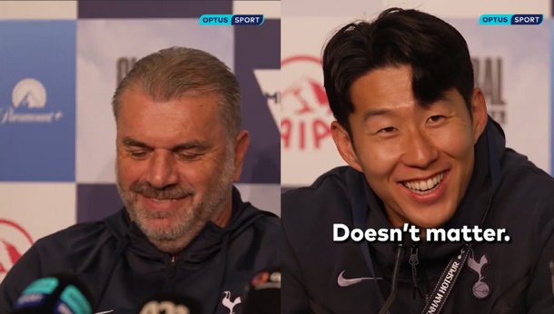 '흥민아, 제발…' SON 애정공세에 절레절레…"골키퍼로 넣어도 뛰겠다" 미친 충성심, 포스테코글루의 반응은? : 네이트 스포츠 '흥민아, 제발…' SON 애정공세에 절레절레…"골키퍼로 넣어도 뛰겠다" 미친 충성심, 포스테코글루의 반응은? : 네이트 스포츠