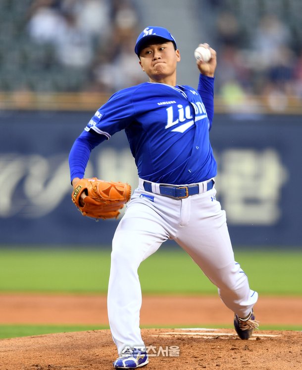 [포토] 3승에 도전하는 삼성 이승현 : 네이트 뉴스