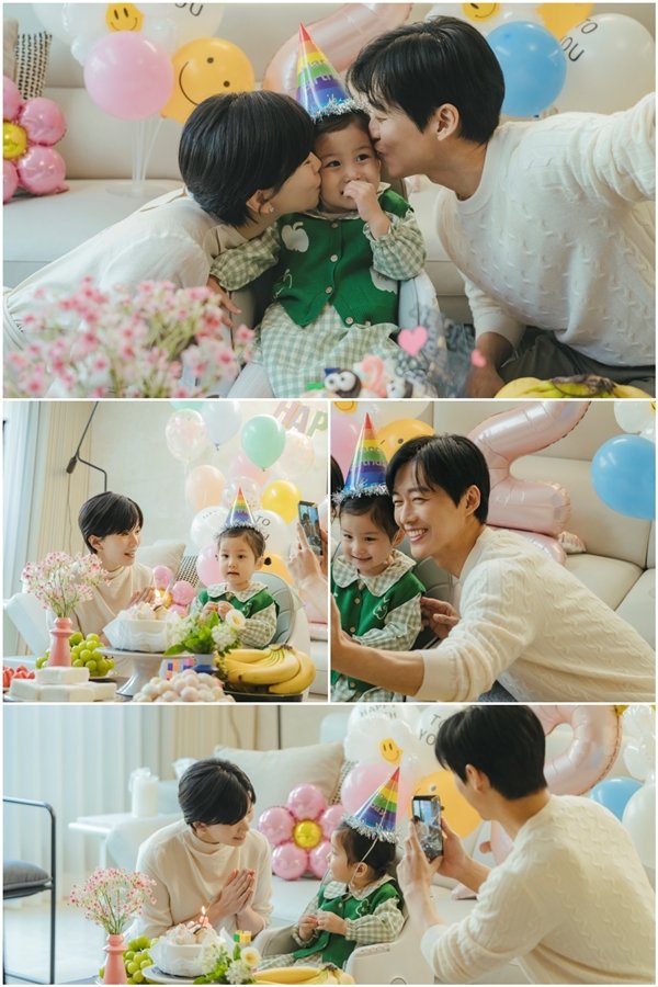 '결혼의 완성' 남궁민·이설, 딸과 단란한 생일파티 현장…이 가족에게 무슨 일이? : 네이트 연예