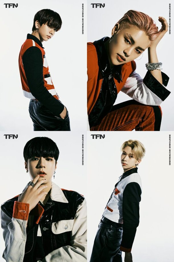 '비포 선라이즈4' TFN, 케빈·노아·건우·레오의 당당한 무드 : 네이트 연예