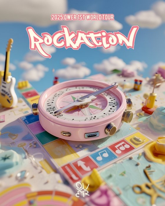 QWER, 亞 8개 도시 수놓는다! 오늘(3일) 마카오서 월드투어 'ROCKATION' 개최 : 네이트 연예