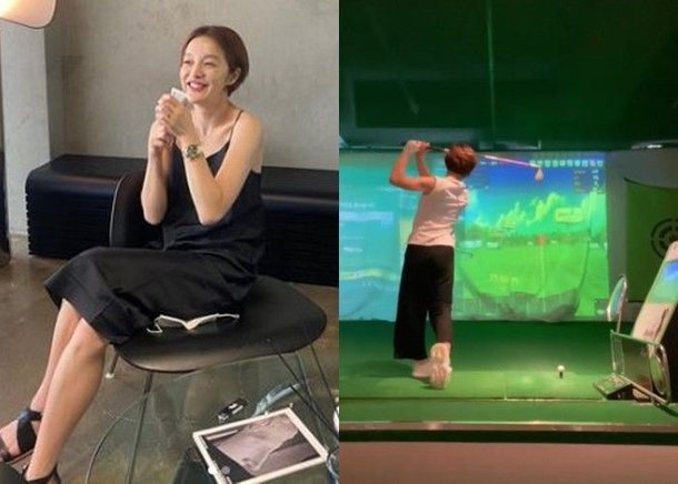 '차현우♥' 황보라, 남다른 골프 실력…멋진 스윙에 '눈길' [리포트:컷] : 네이트 연예