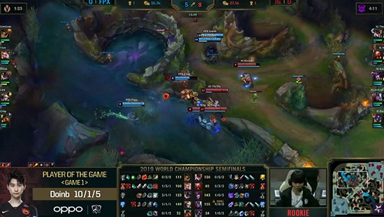 '2019 롤드컵' FPX, IG 상대로 1세트 승리…세트스코어 1-0 : 네이트 스포츠