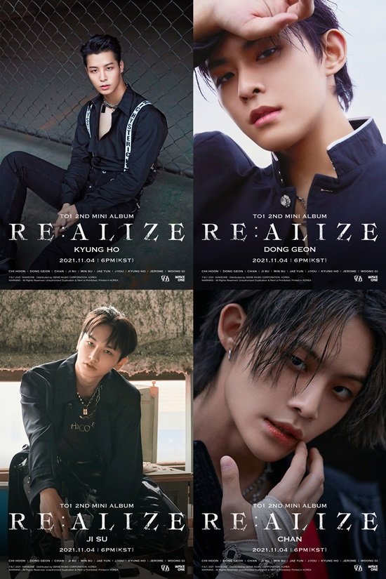 티오원, 'RE:ALIZE' 개인 포스터 오픈…성숙·다크 분위기 : 네이트 연예