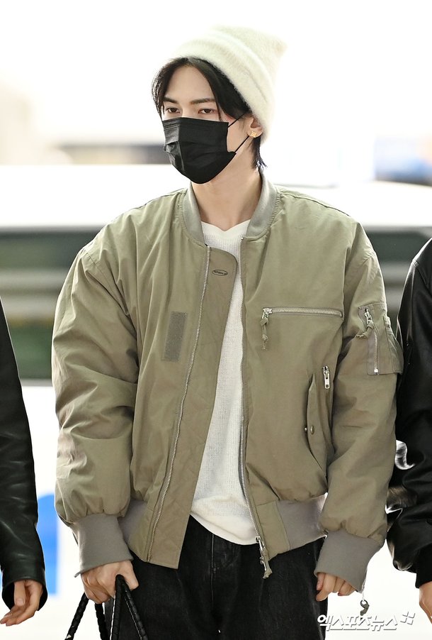 에이티즈 여상 '비니를 쓰고 출국'[엑's HD포토] : 네이트 연예
