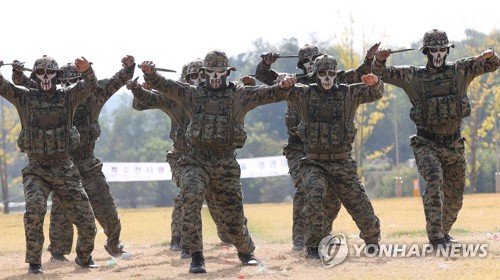 특공무술 경연대회 품새 결승에서 실력 뽐내는 3공수특전여단 : 네이트 뉴스