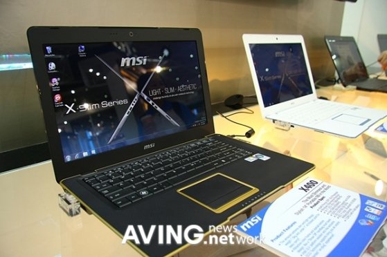 [2009 컴퓨텍스]MSI to present its 13-inch X-Slim notebook pc 'X400' : 네이트 뉴스