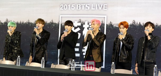 [포토]방탄소년단, '2015 BTS LIVE ' 기자간담회 : 네이트 연예