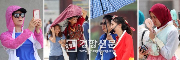 [경향포토] 한국 여름 참 더워요 : 네이트 뉴스