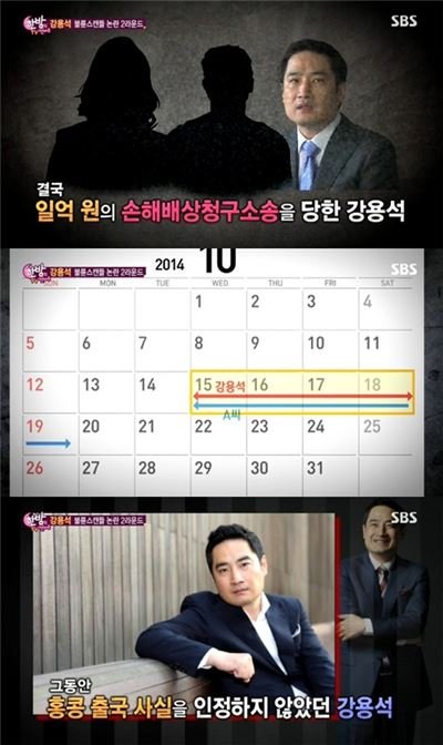 강용석 불륜 스캔들 논란 