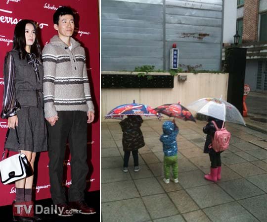 션, '하음-하랑-하율' 삼남매 사진공개 '안구정화' : 네이트 연예