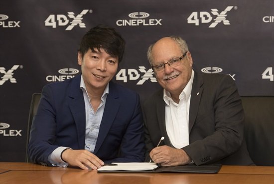 CGV 4DX, 캐나다 씨네플렉스 극장에 13개 4DX관 추가 도입 계약 : 네이트 연예